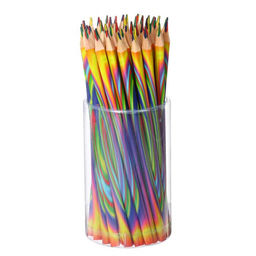Цена за 50 шт. Карандаш Calligrata многоцветный, заточенный, трехгранный