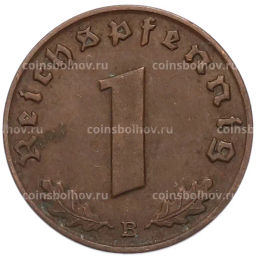 Монета 1 рейхспфенниг 1939 года B Германия
