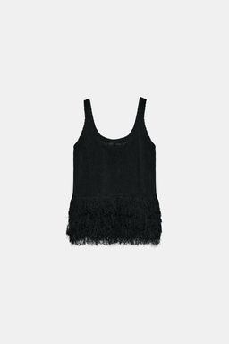 TOP PUNTO FLECOS / Negro