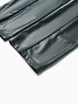 Брюки женские из экокожи MINAKU: Eco leather, зелёные, размер 50