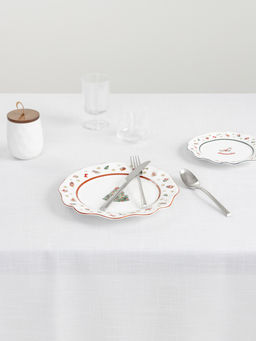 Скатерть, 160х160 см, полиэстер, бело-серебристая, Floe - Anna lafarg фото 2