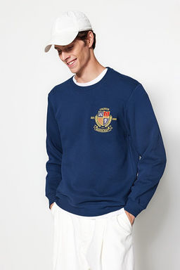 Indigo Regular/Normal Kesim Arma Nak__l_ __i Polar/S_cak Tutan Sweatshirt TMNAW24SW00127 - Trendyolmilla фото 2