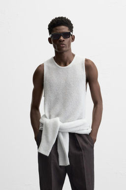 WOOL BLEND KNIT VEST - Zara фото 2