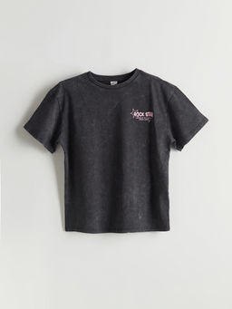 Bisiklet Yaka K?z ?ocuk Ti??rt