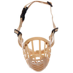 Цена за 2 шт. Намордник гуманный из гибкого пластика "Мой Бро", цвет светло - бежевый, №5 (лейбл)