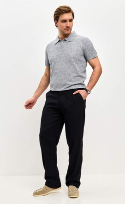 Брюки лен P511-0852Rus navy