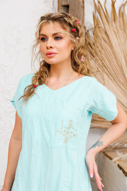 Платье AMORI 9733 светлая бирюза  фото 3