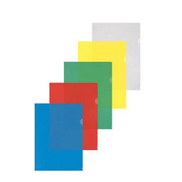 Цена за 5 шт. Папка-уголок INFORMAT А4, пластик 150 мкм, ассорти