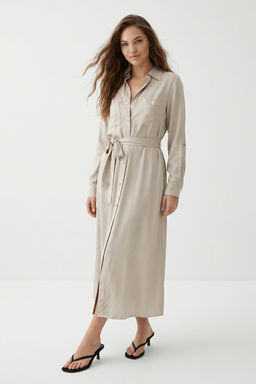 Bordo Kusakl? Maxi Dokuma Elbise TWOSS26EL00708 - Trendyolmilla фото 3