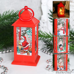 Фонарь светодиодный 13 см / JSFD02red /уп 12/240/новогодний/красный - Галеонтрейд фото 8