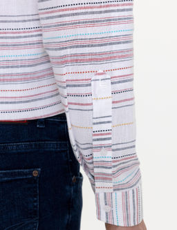 Красная зауженная рубашка с длинным рукавом - Cacharel фото 7