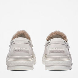 Женские мокасины Timberland Ray City Boat Shoe 3 Eye Shearling белые фото 6
