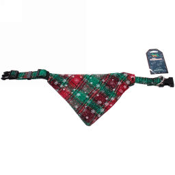 Цена за 2 шт. Ошейник - бандана для питомца "МурГаф", цвет зеленый, 1,5*34см