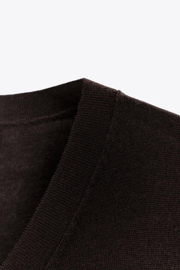 100% WOOL SHORT SLEEVE TOP - Zara фото 7