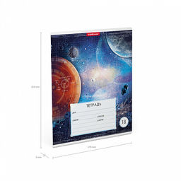 Цена за 200 шт. Тетрадь школьная ученическая ErichKrause Космос, 18 листов, линейка (в плёнке по 10 шт.)  фото 21