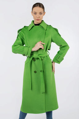 01-11366 Пальто женское демисезонное (пояс)
