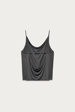 TOP DRAPEADO MARISA BERENSON X ZARA / Antracita oscuro