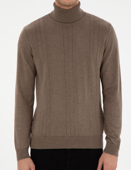 Vizon Melanj Slim Fit Bal_k__ Yaka Triko Kazak - Pierre cardin фото 6