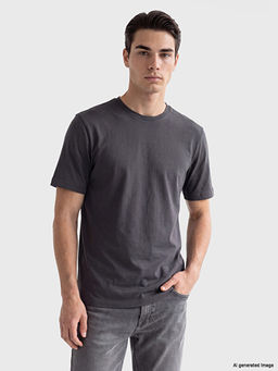 Regular Fit %100 Pamuk Erkek Ti??rt