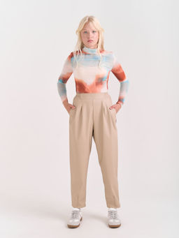 Брюки бананы облегченные БЕЖ подростковые