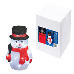 ULD-M1827-030/STA WHITE IP20 SNOWMAN-3 Фигура светодиодная Снеговик-3, 18*28см, 30 светодиодов. Белый свет. Провод прозрачный. TM Uniel - Volpe фото 10