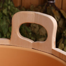 Запарник - ведро для бани и сауны, 20 л, липа, пластиковая вставка, «Добропаровъ»