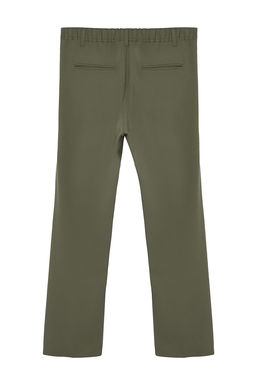 Haki Pileli Klasik Baggy Fit Kumas Pantolon TMNSS24PL00024