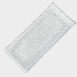 Блюдо стеклянное сервировочное Доляна «Акцент», 19.5×9.5×1.5 см, прямоугольное, прозрачное