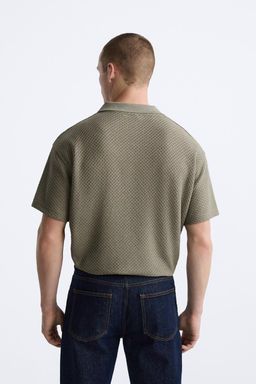 TEXTURED POLO SHIRT - Zara фото 3
