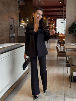 Костюм AURA 9266-164 чёрный