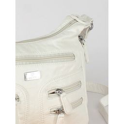 Сумка женская искусственная кожа Guecca-RY 018, 1отд+карм/пер, плечевой ремень, белый SALE 245435 - Adelia фото 4