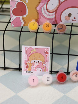 Картина по номерам на подрамнике Draw Me! Red-haired girl, (20*20 см)