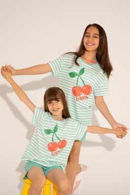 U. S. Polo Assn / Мятная футболка с круглым вырезом для девочек - U.s. polo assn фото 4