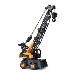 Машина "Кран с ковшом" инерционная, в пакете