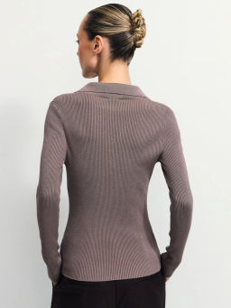 Джемпер из вискозы с отложным воротником / Zarina  фото 5