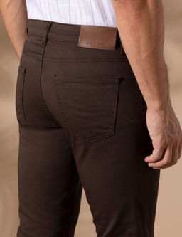 Kahverengi Slim Fit 5 Cep Chino Pantolon