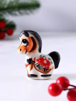 Фигурка фарфор гжель «Конь Агат» 6.5×5.5×2.5 см, цветной