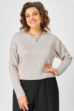 Джемпер Bliss 08378 бежевый с люрексом