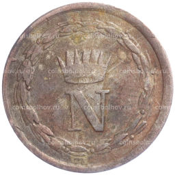 Монета 10 сантимов 1813 года Вестфалия