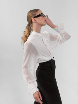 Блузка Лола (белый) - Nadi bordo фото 9