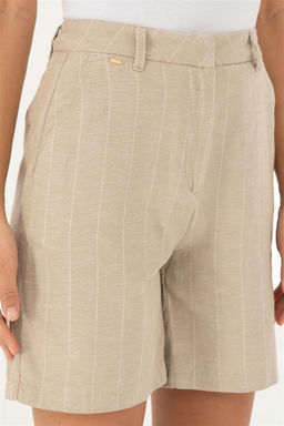 Женские тканые шорты цвета хаки Неожиданная скидка в корзине - U.s. polo assn фото 5