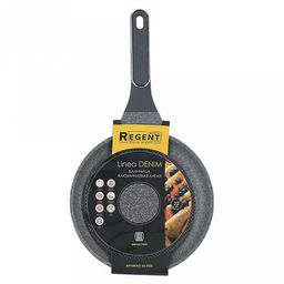 Сковорода блинная с антипригарным покрытием Denim д20см, s4мм, индукционное дно д16см, s1,5мм, литой алюминий, 2-х слойное антипригарное покрытие WISTONE с эффектом гранитной крошки, бакелитовая ручка с покрытием soft-touch, Regent (Китай) Подх - Домашняя мода фото 6