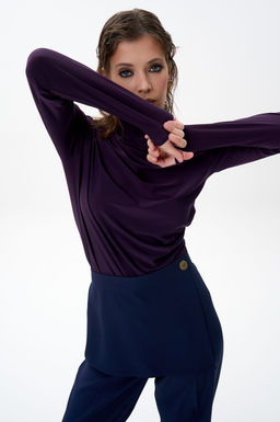 Лонгслив Нора (фиолетовый) - Эльза фото 5