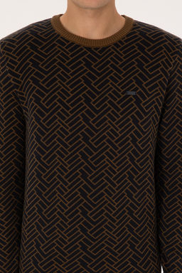 Erkek Slim Fit Bisiklet Yaka Haki Kazak - U.s. polo assn фото 13