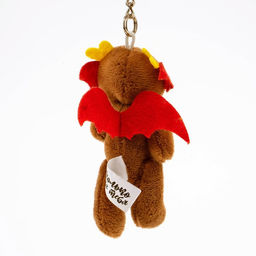 Мягкая игрушка Дракон на брелоке, 10,5 см, цвет коричневый - Simaland фото 4