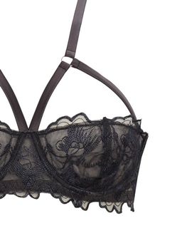 Бюстгальтер с отделкой из сетки с вышитым узором - Deseo фото 4