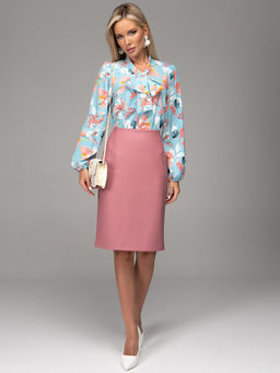 Юбка Лима (экокожа/розовый) - Эльза фото 4