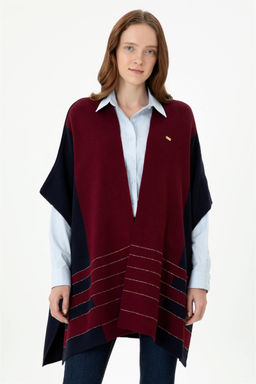 Женское темно-синее трикотажное пончо - U.s. polo assn фото 10