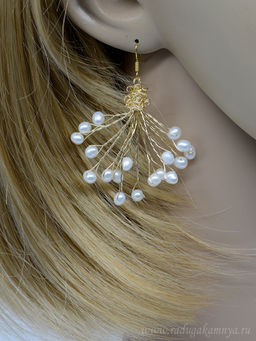 Серьги с жемчугом, 10г