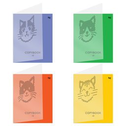 Тетрадь 48л. BG "Кошачьи тетради" клетка (Т5ск48_пл 57634) пластиковая обложка